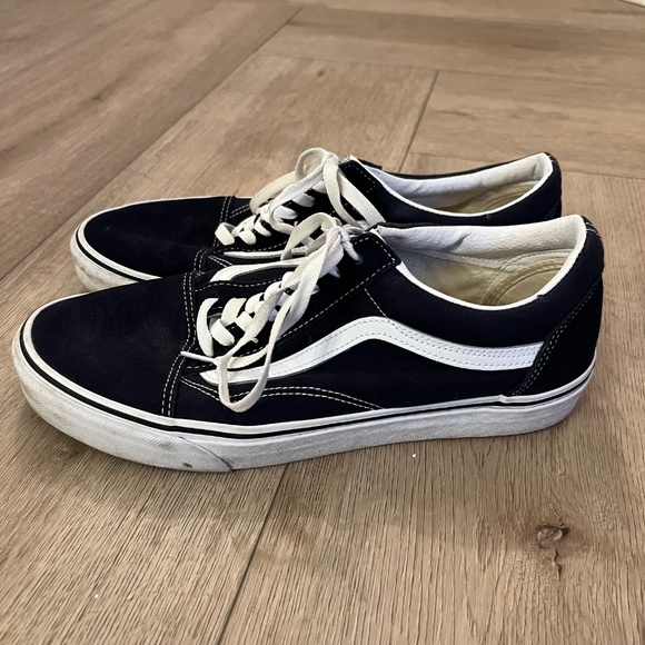🔥 Vans Old Skool Sneakers – Navy Blue Suede & Canvas – Men’s Size 11 - Picture 4 of 5
